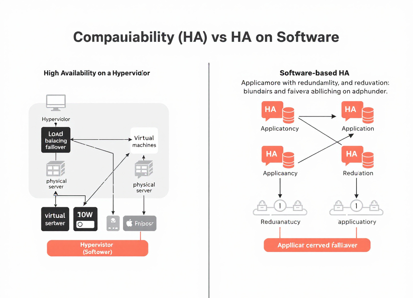 ความแตกต่างระหว่าง HA บน Hypervisor กับ HA บน Software