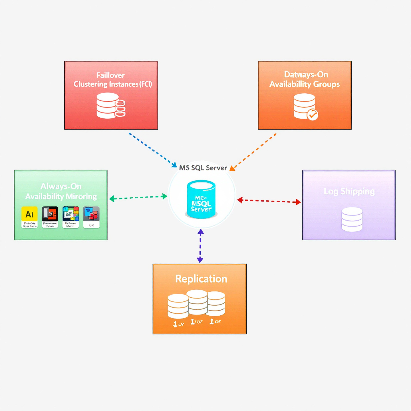 MS SQL Server มี High Availability กี่แบบแต่ล่ะแบบทำงานยังไง