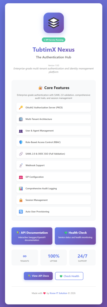 TubtimX Nexus - Feature